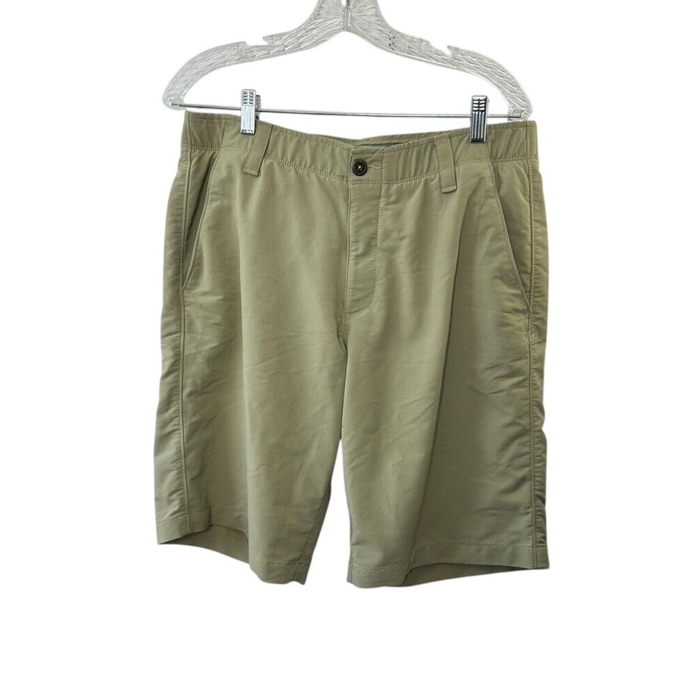 Under Armour Tan Heat Gear 10" Loose Fit Shorts Men's 34